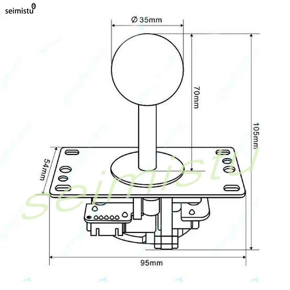 Arcade joystick Game Kit With LED Push Button