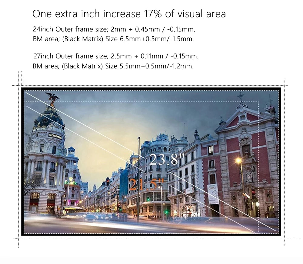24/27 inch Curved 75Hz Monitor Gaming Display Screen