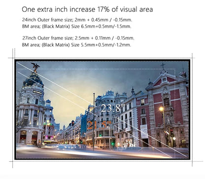 24/27 inch Curved 75Hz Monitor Gaming Display Screen