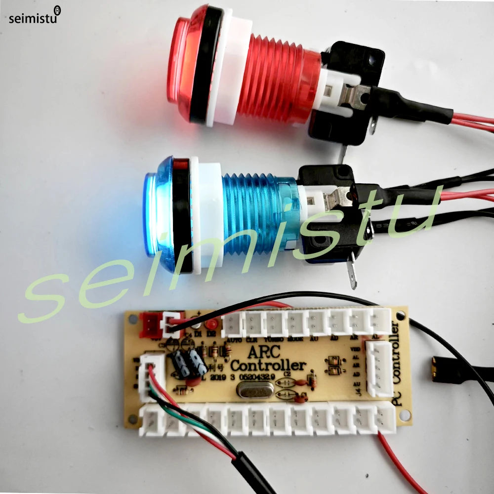 Arcade joystick Game Kit  With LED Push Button