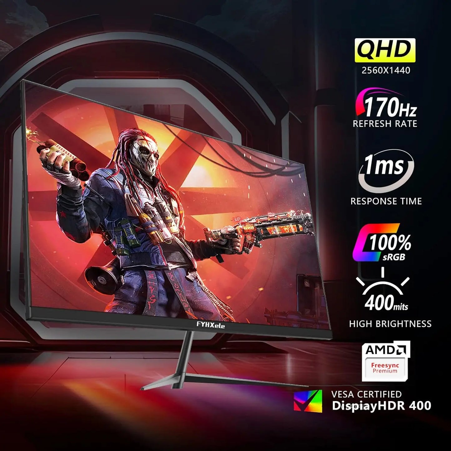 27 Inch Monitor 170hz 2K Gaming Display