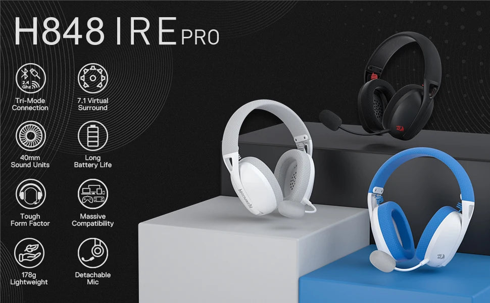 H848 Headset Bluetooth Wireless Gaming