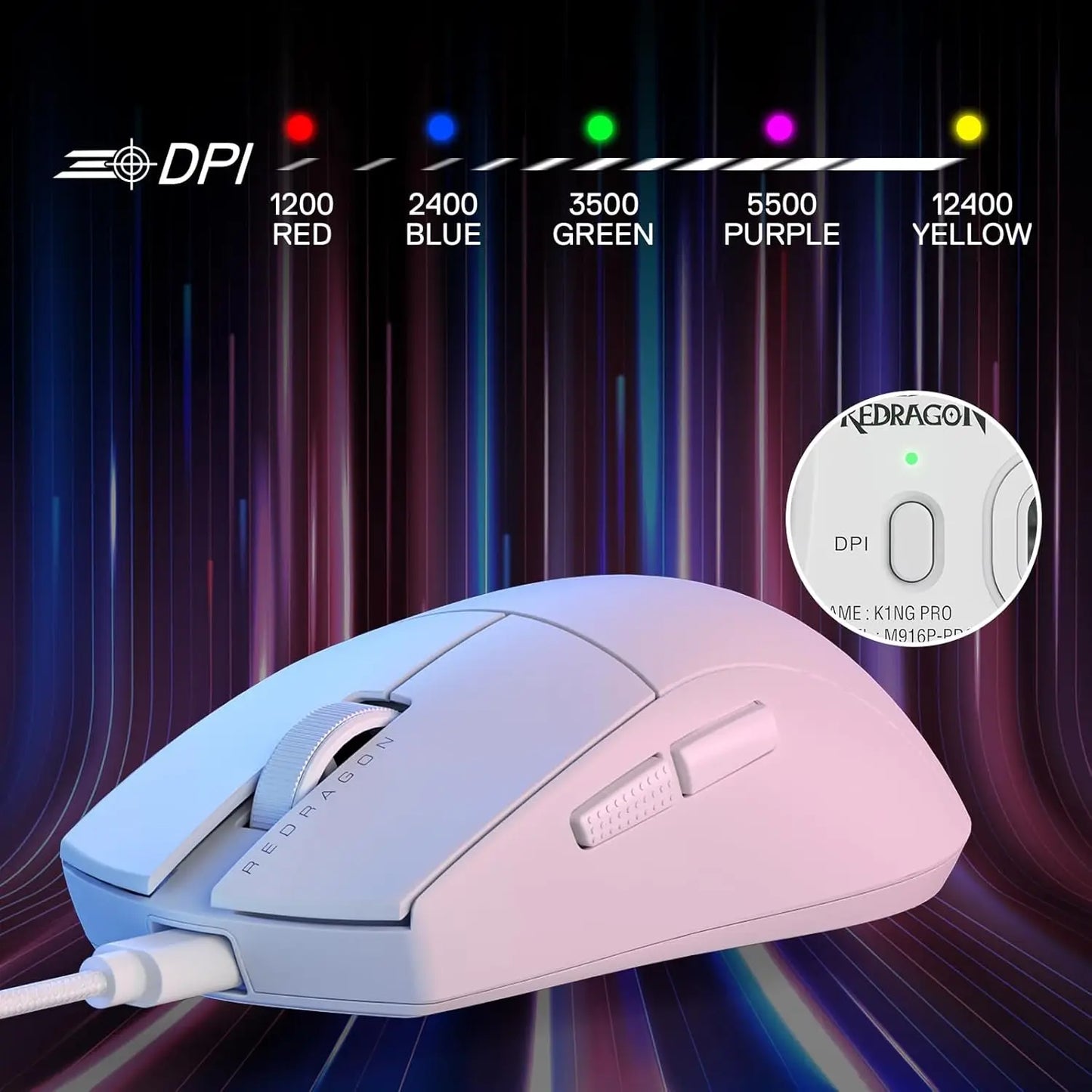 Max DPI Optical 5 Programmable Buttons Gaming Mouse