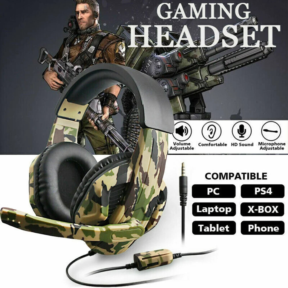 Wired Gaming Headphones With Microphone For Game