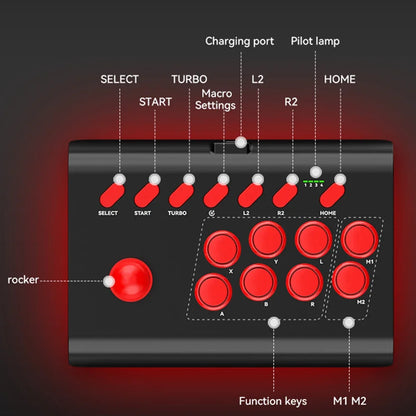 2.4G Fighting Controller for Nintendo Switch PS4 PS3 PC