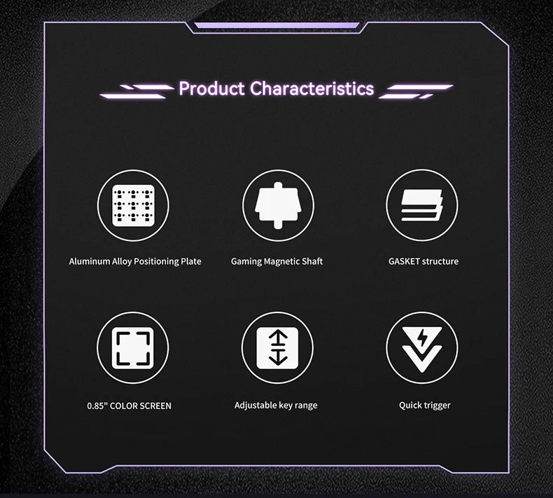 Swappable Mechanical Gaming Keyboard with Magnetic Switch
