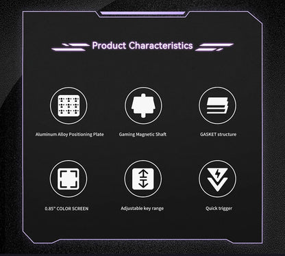 Swappable Mechanical Gaming Keyboard with Magnetic Switch
