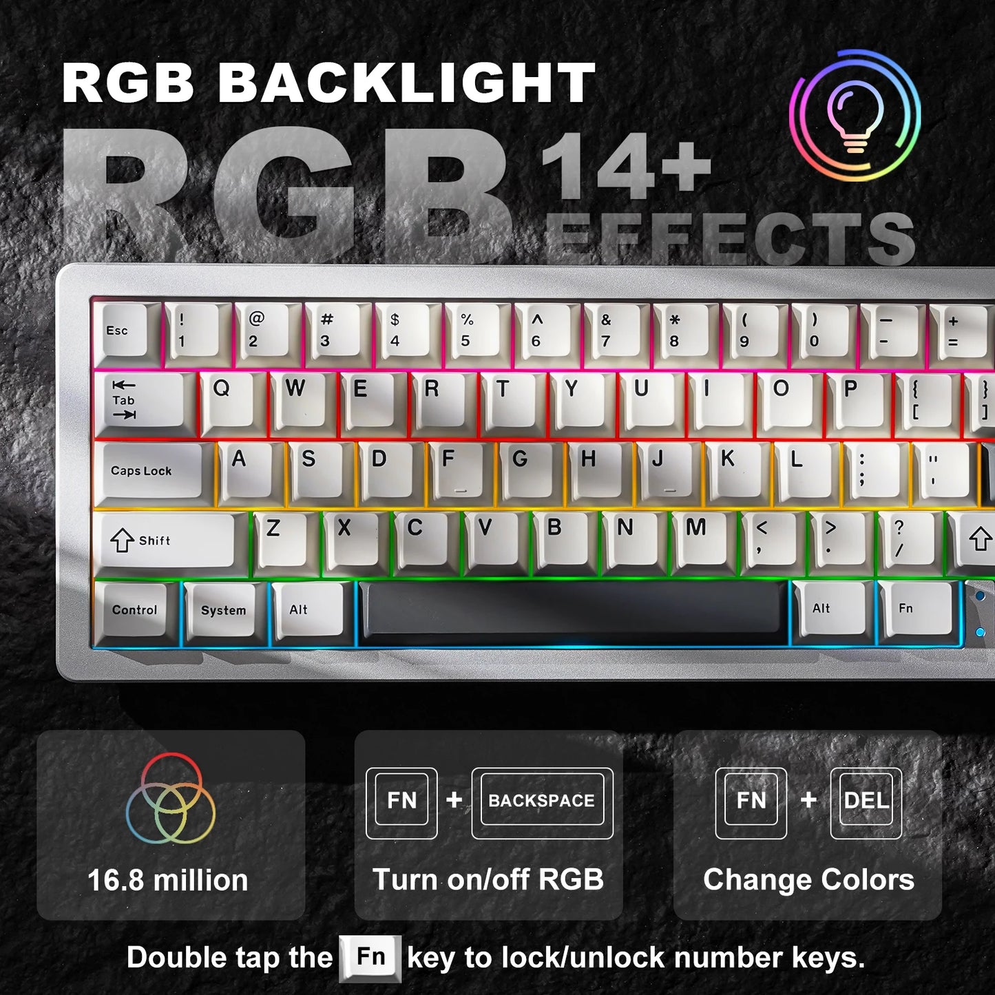 Wired Hot Swap Gasket Mounted RGB Mechanical Gaming Keyboard