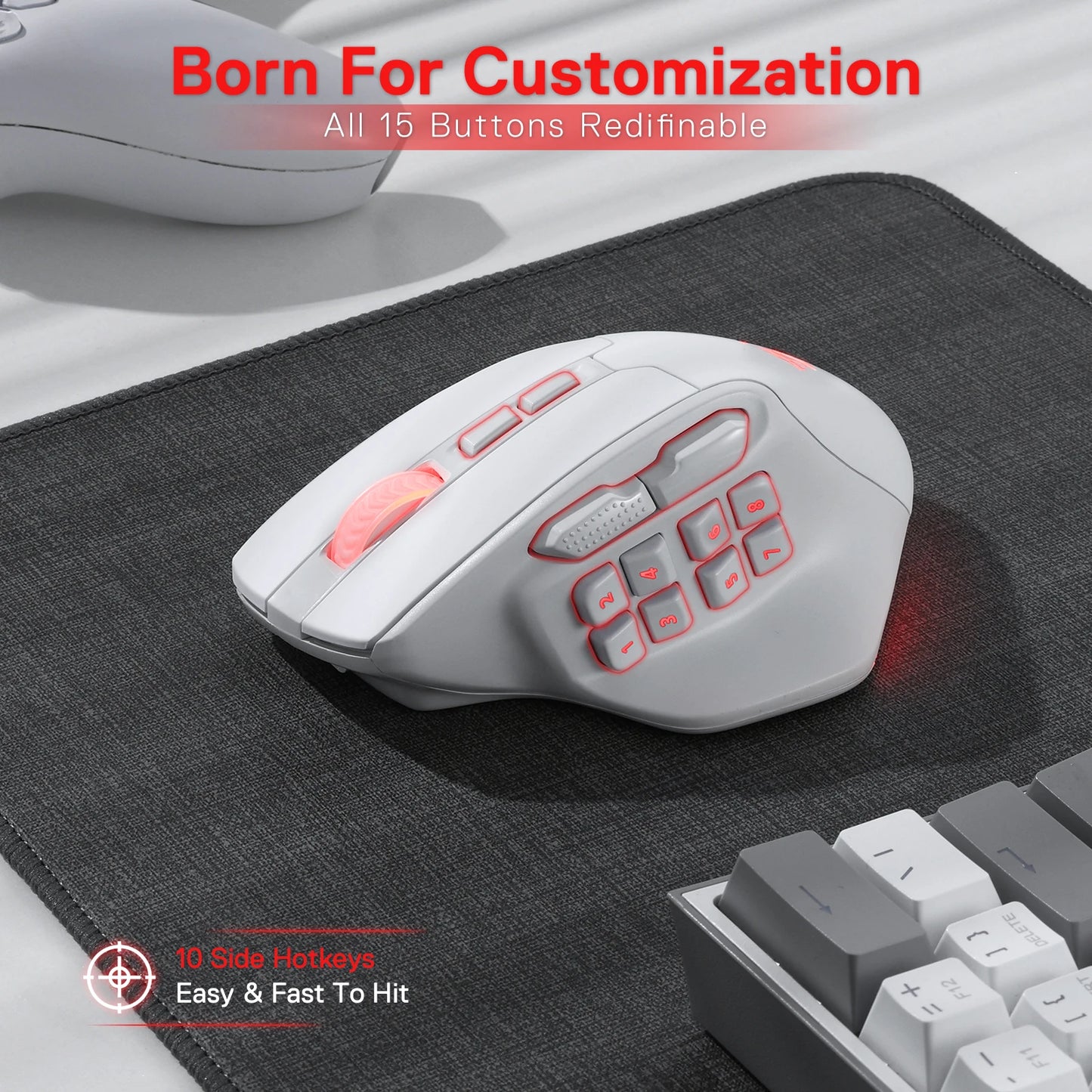 M811 PRO Wireless MMO Gaming Mouse
