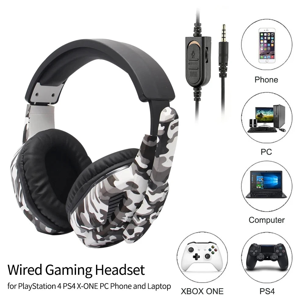 Wired Gaming Headphones With Microphone For Game