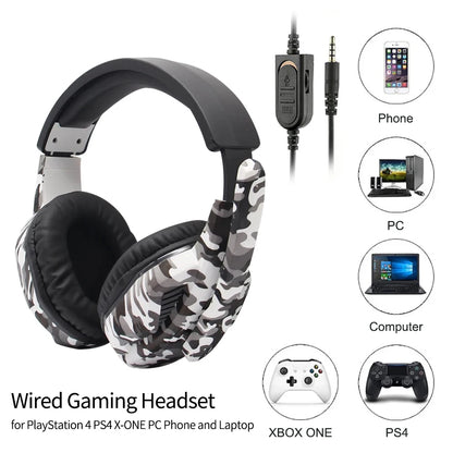 Wired Gaming Headphones With Microphone For Game