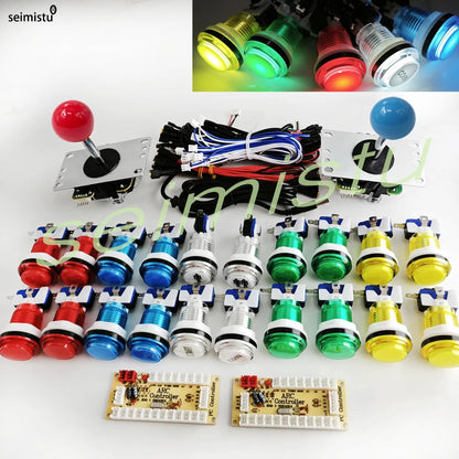 Arcade joystick Game Kit  With LED Push Button