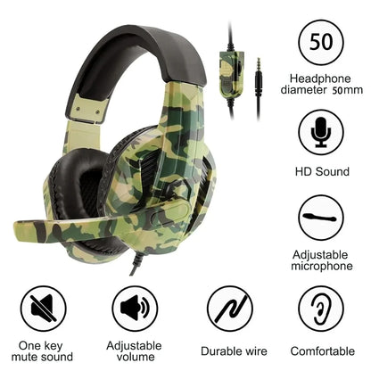 Wired Gaming Headphones With Microphone For Game