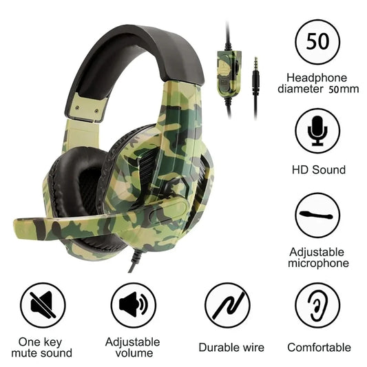 Wired Gaming Headphones With Microphone For Game