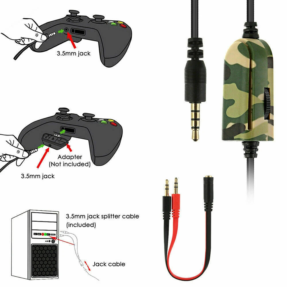 Wired Gaming Headphones With Microphone For Game