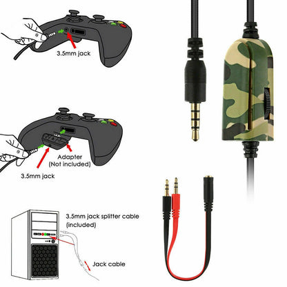 Wired Gaming Headphones With Microphone For Game