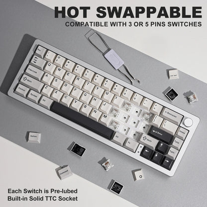 Wired Hot Swap Gasket Mounted RGB Mechanical Gaming Keyboard