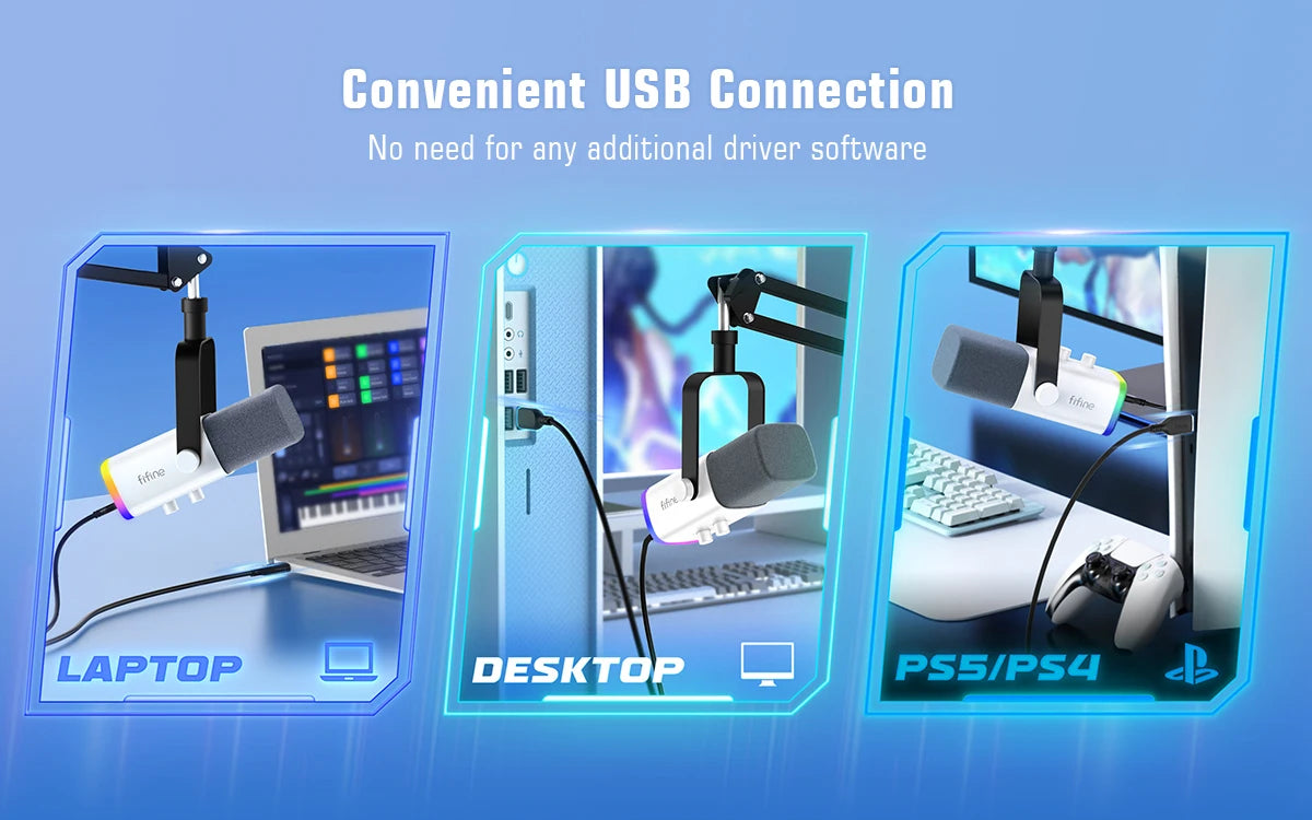 Gaming Microphone Kit with Headphone