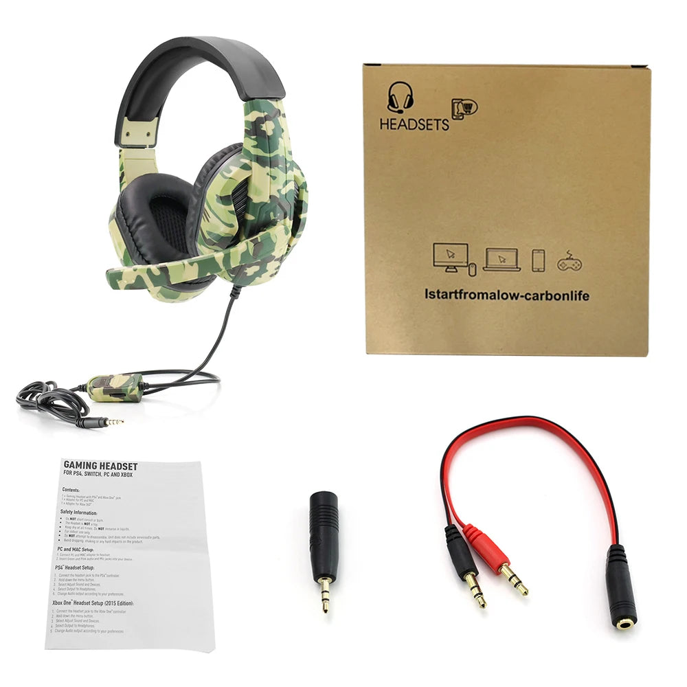 Wired Gaming Headphones With Microphone For Game
