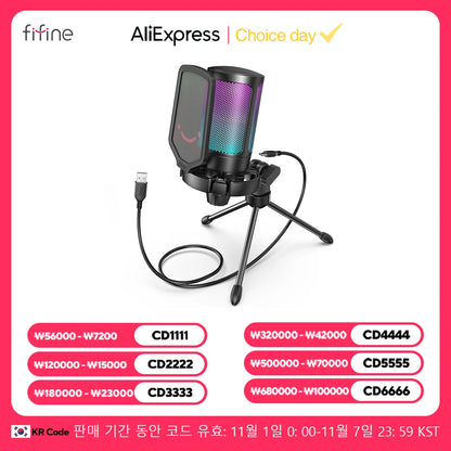 USB Condenser Gaming Microphone