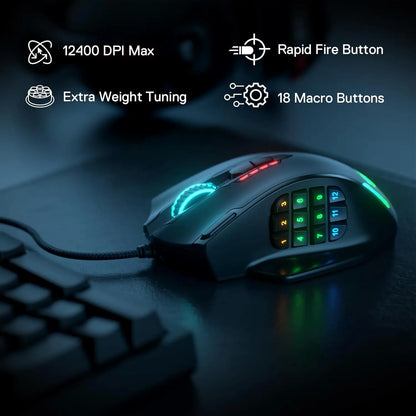 RGB Backlight LED USB Wired Gaming Mouse