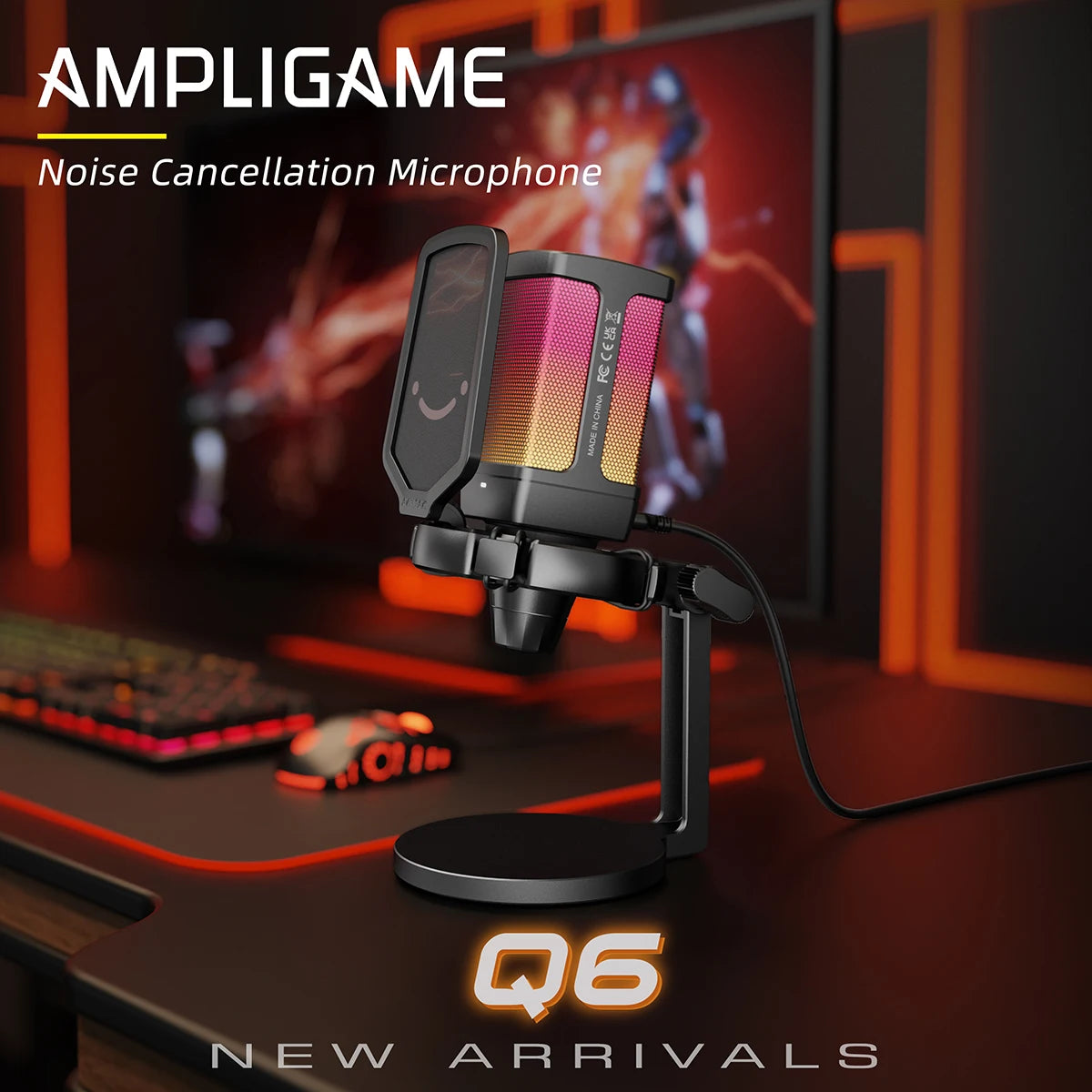 USB Gaming Microphone with RGB effect