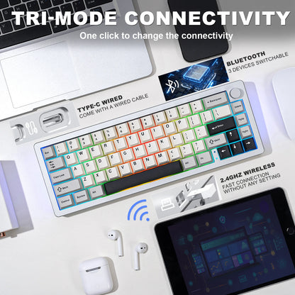 Wired Hot Swap Gasket Mounted RGB Mechanical Gaming Keyboard