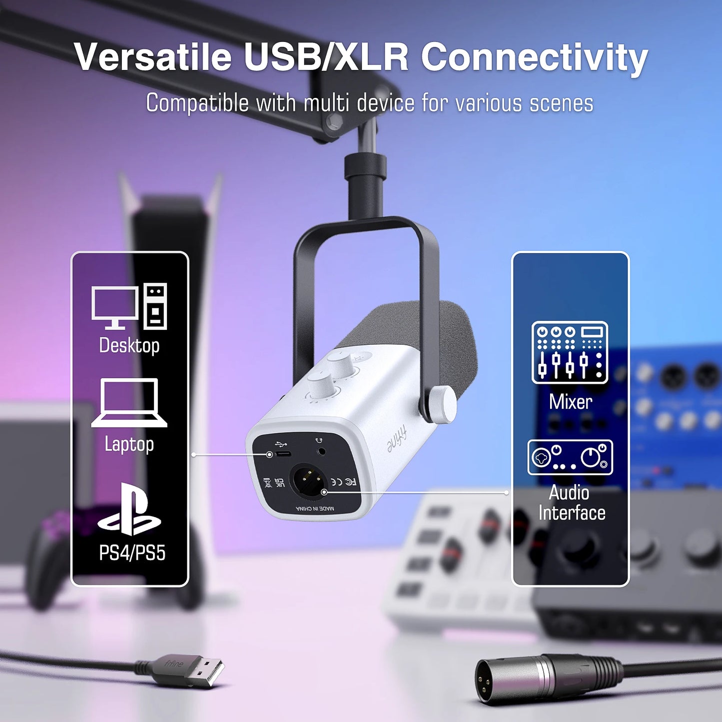 Gaming Microphone Kit with Headphone